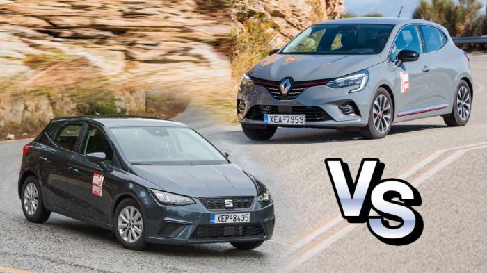 Free Pass στο Δακτύλιο: Renault Clio LPG Vs SEAT Ibiza CNG 